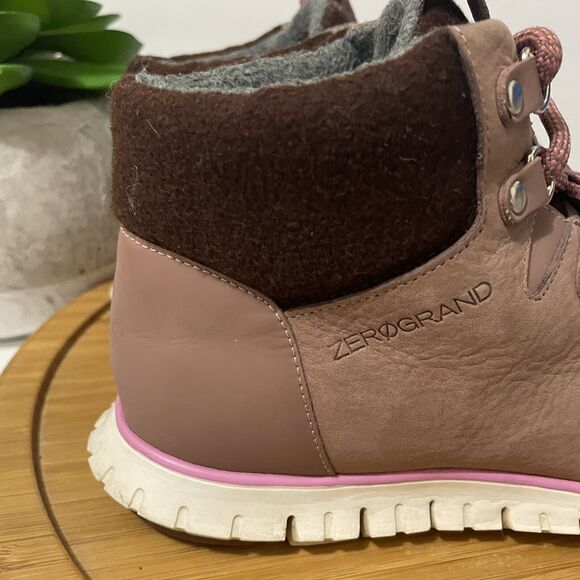 Cole Haan Zerogrand Twilight Hiker Boot Sz 5.5 Waterproof Suede Bootie Gorpcore - Picture 7 of 9